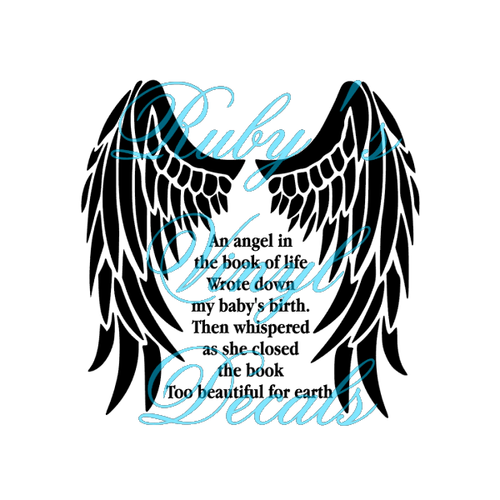 An Angel In The Book Of Life Wings