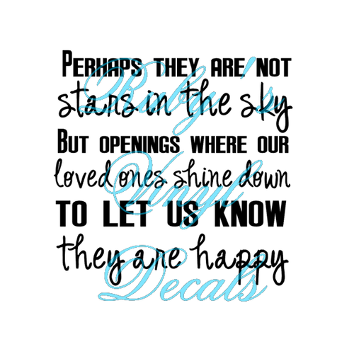 Perhaps They Are Not Stars In The Sky Design 2