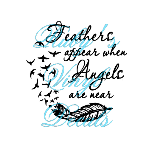 Feathers Appear When Angels Are Near Feather Design 2