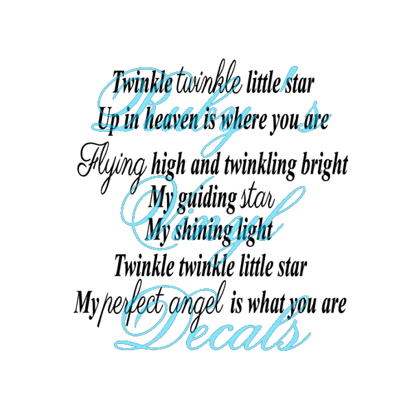 Twinkle Twinkle Little Star Up In Heaven