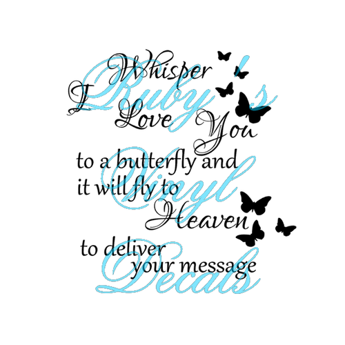 Whisper I Love You To A Butterfly