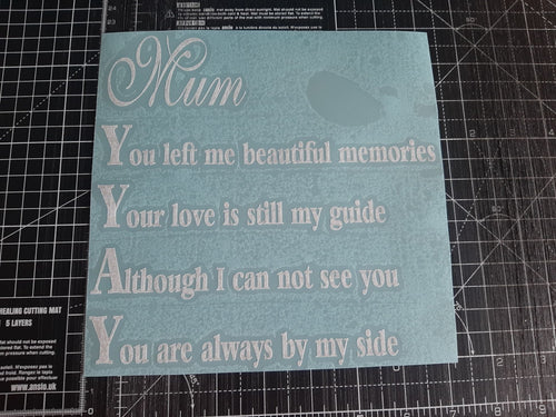 Mum You Left Me Beautiful Memories