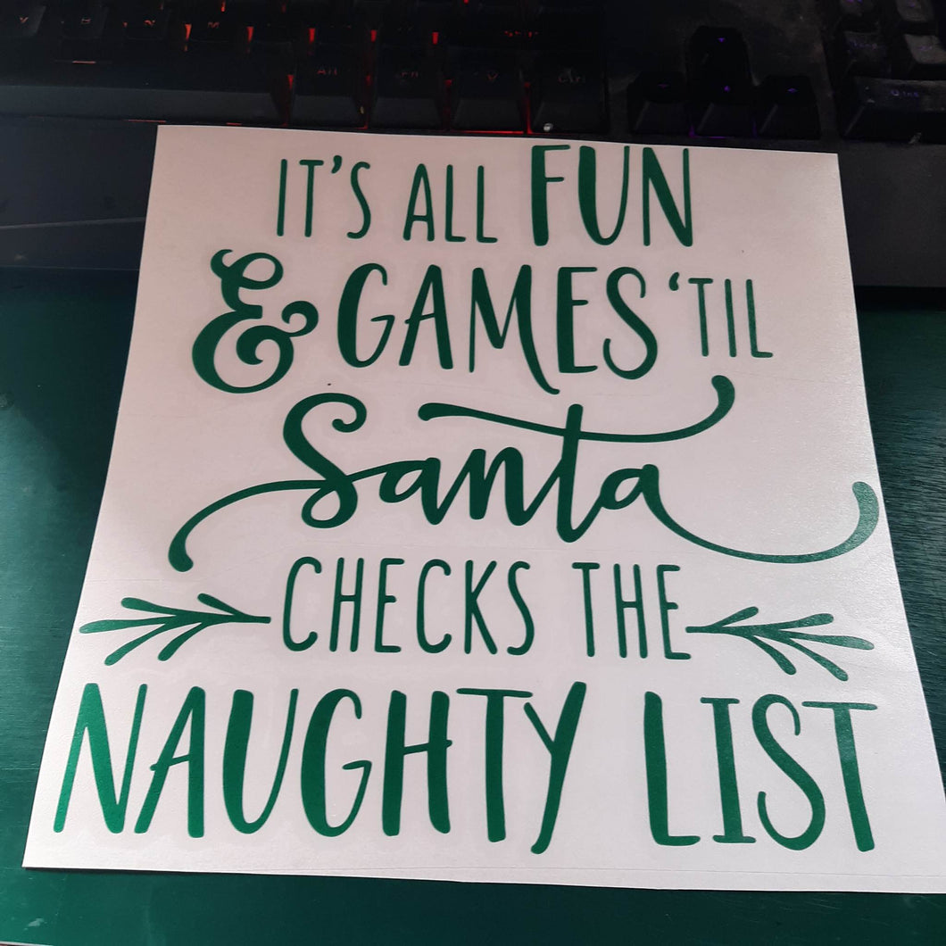 It's All Fun And Games