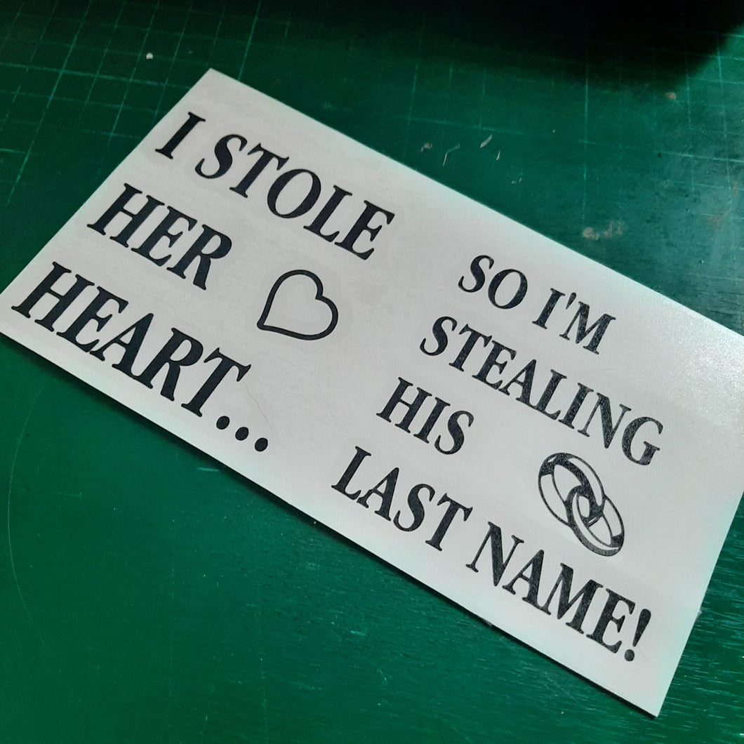 I stole Her Heart Set