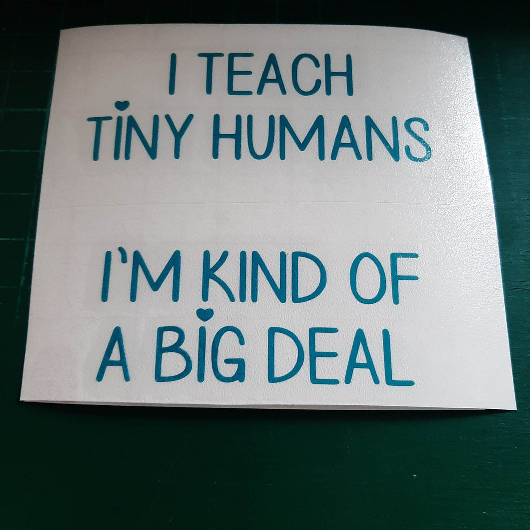 I Teach Tiny Humans