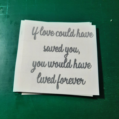 If Love Could Have Saved You