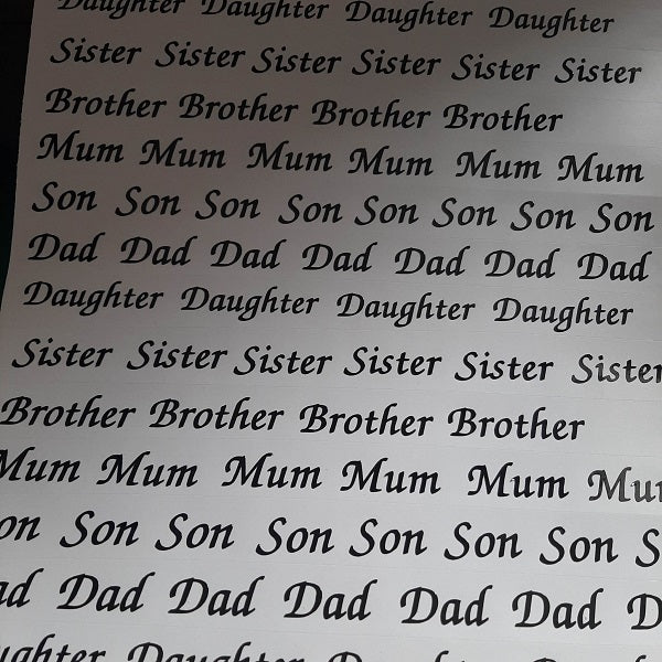 Mixed Relation Sheet Tex Font