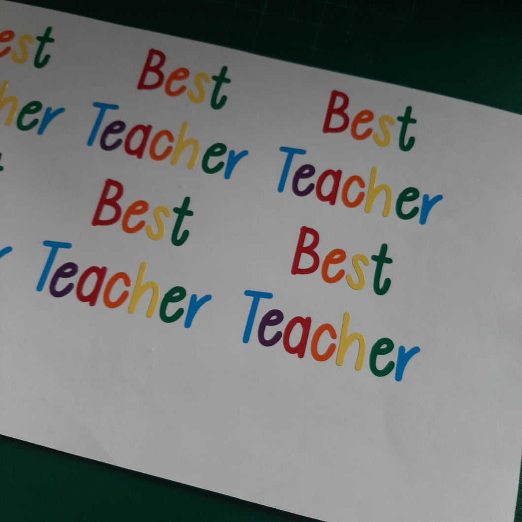 Best Teacher Rainbow