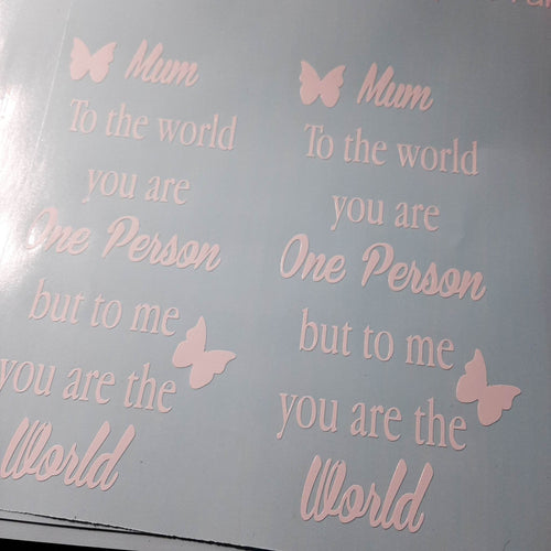Mum To The World You Are One Person Bottle