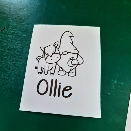Gnome & Horse Personalised