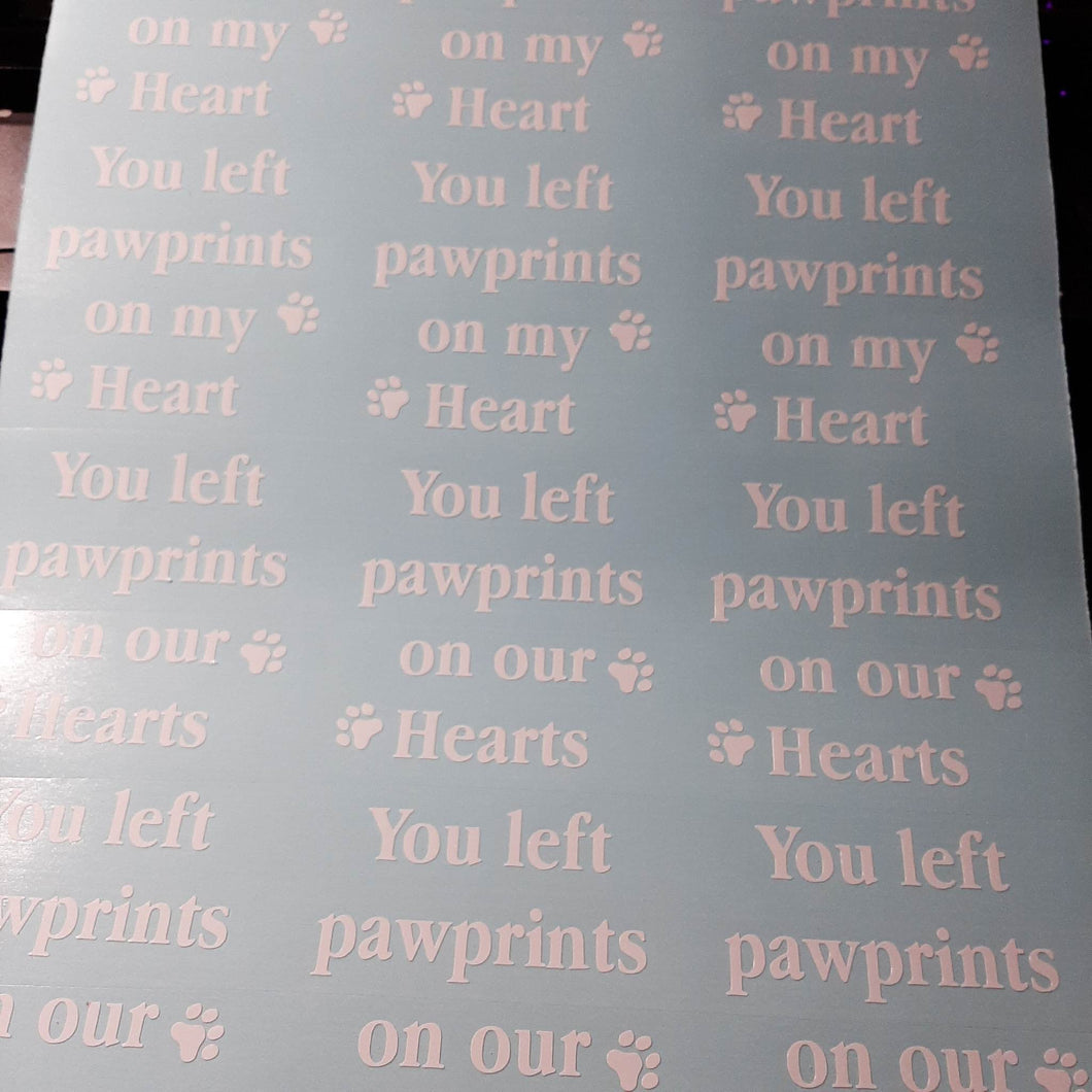 You Left Pawprints