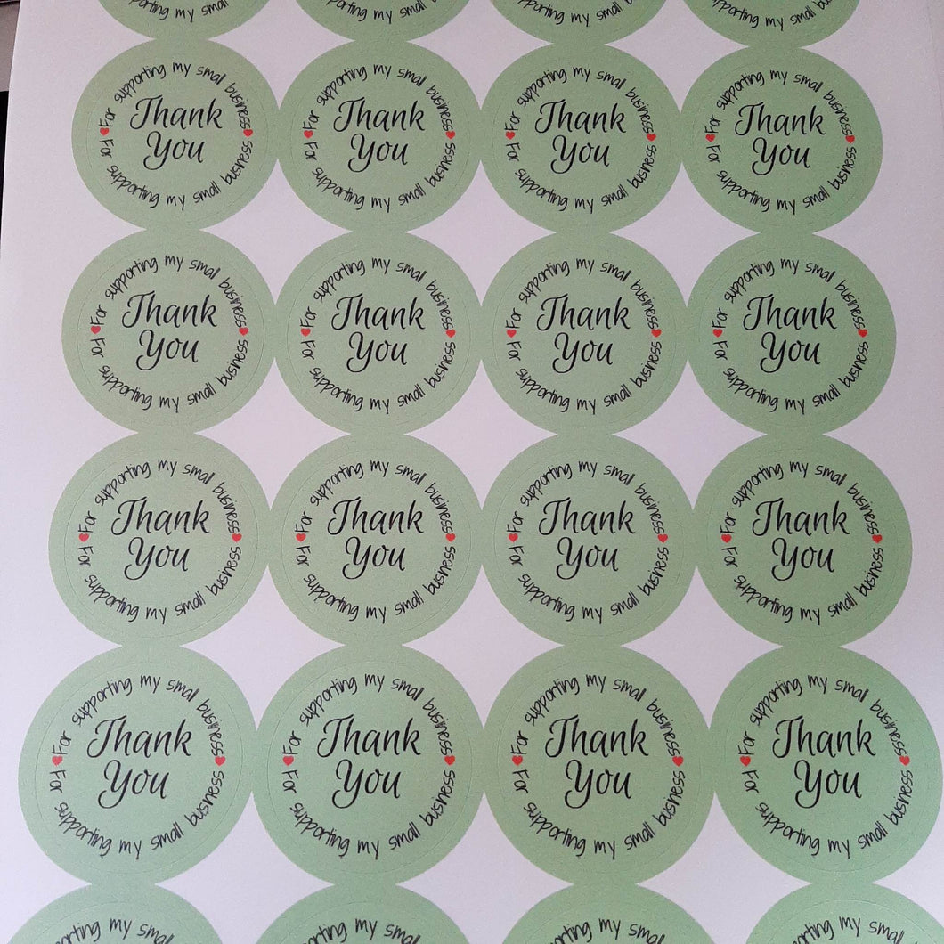 Thank You For Supporting My Small Business Stickers