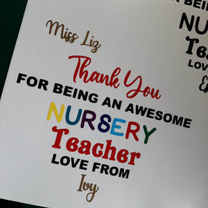 Thank You For Being An Awesome Teacher