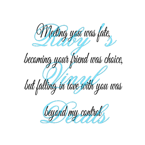 Meeting You Was Fate