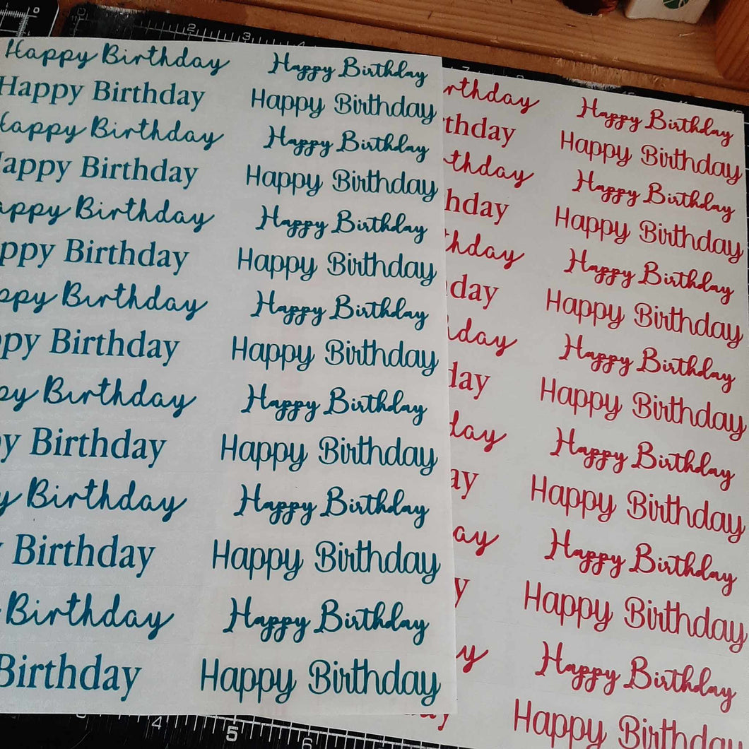 Happy Birthday Mixed Fonts