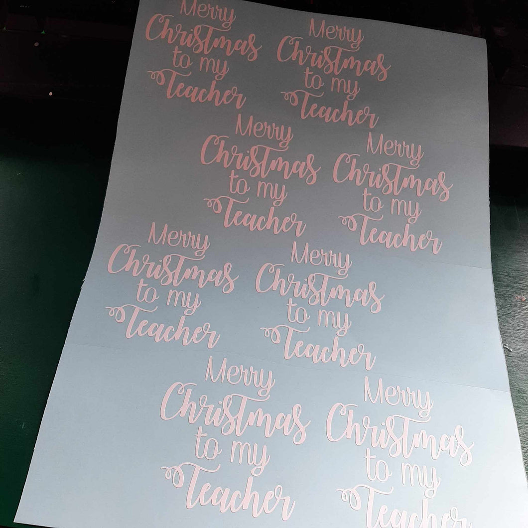 Merry Christmas To My Teacher