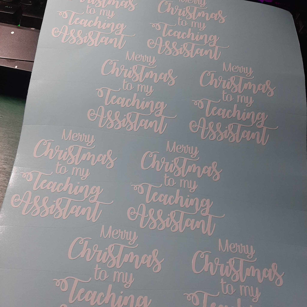 Merry Christmas to My Teaching Assistant