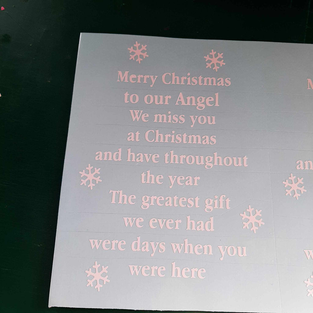 Merry Christmas to Our Angel