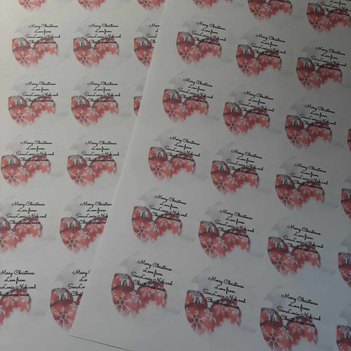 Christmas Bauble Stickers