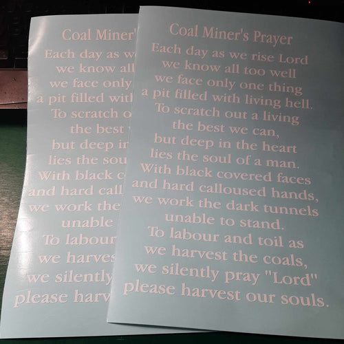 Coal Miner's Prayer