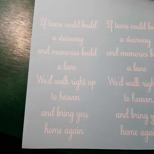 If Tears Could Build A Stairway