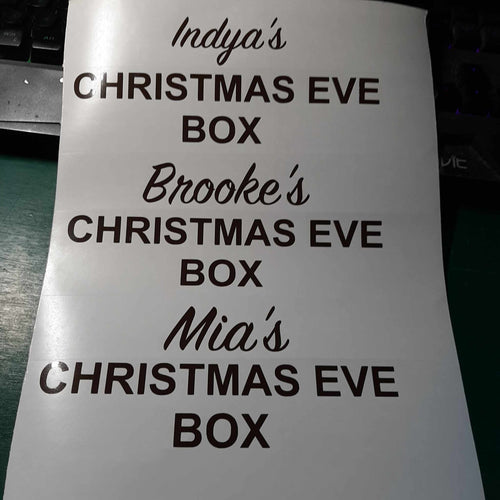 Name's Christmas Eve Box