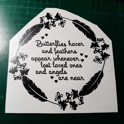 Butterflies Hover And Feathers Appear Round