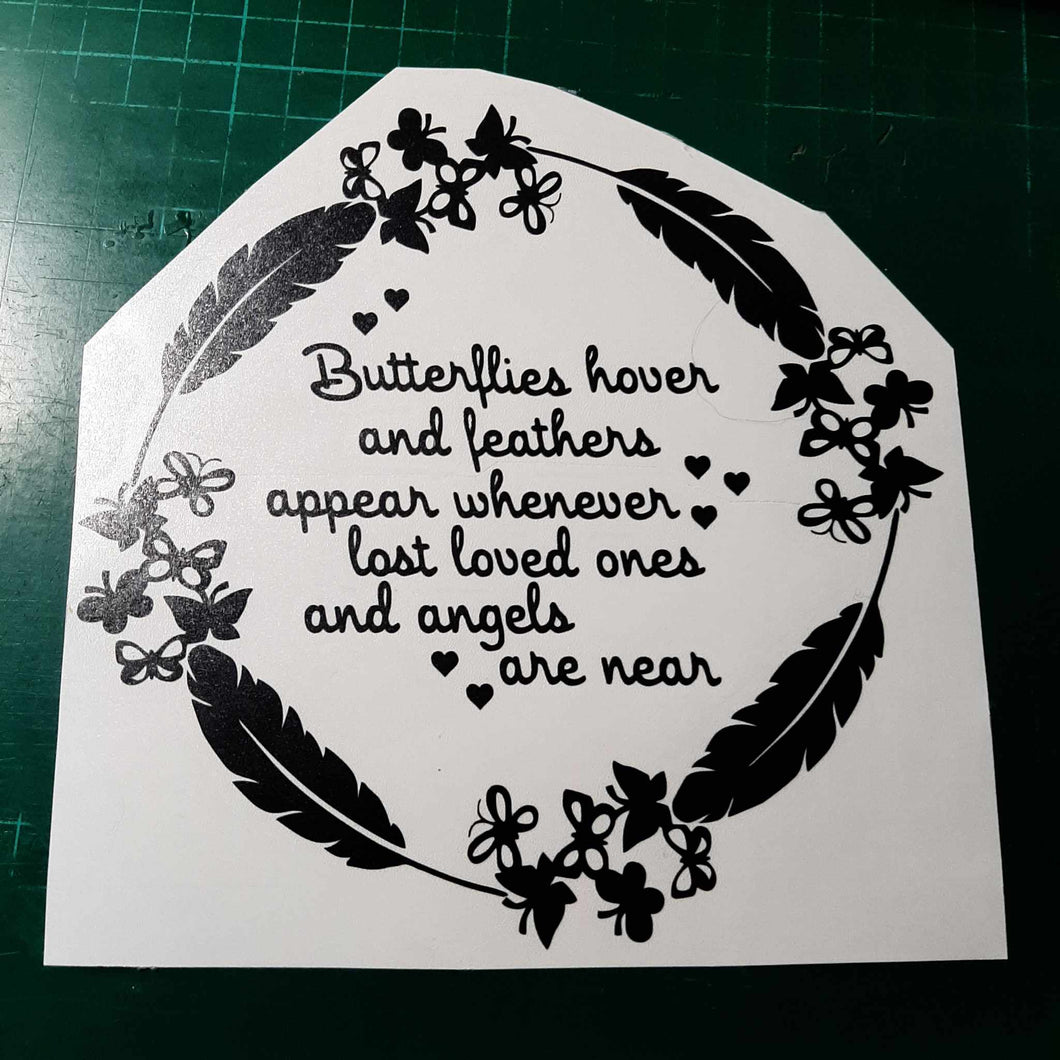 Butterflies Hover And Feathers Appear Round