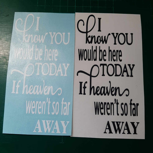 I Know You Would Be Here