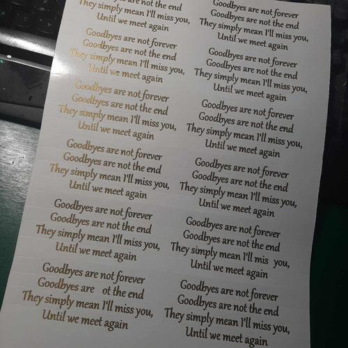 Goodbyes Are Not Forever
