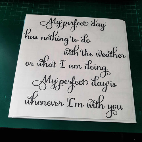 My Perfect Day Has Nothing To Do With The Weather