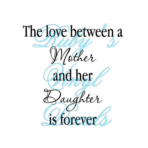 The Love Between Mother And Her Daughter