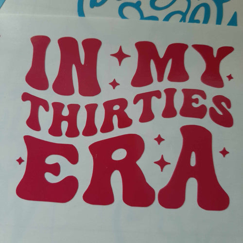 In My Thirties Era