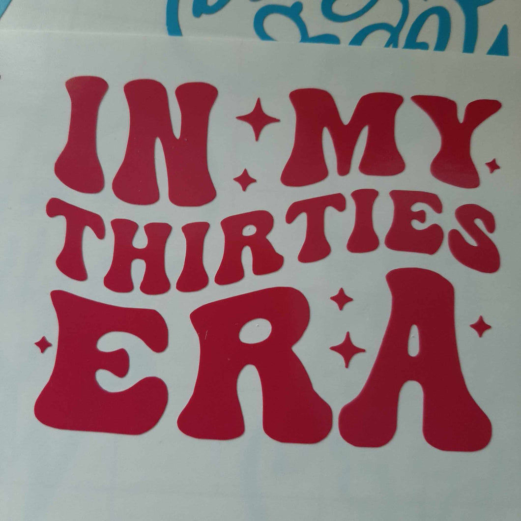 In My Thirties Era