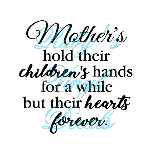 Mother's Hold Their Childrens Hands