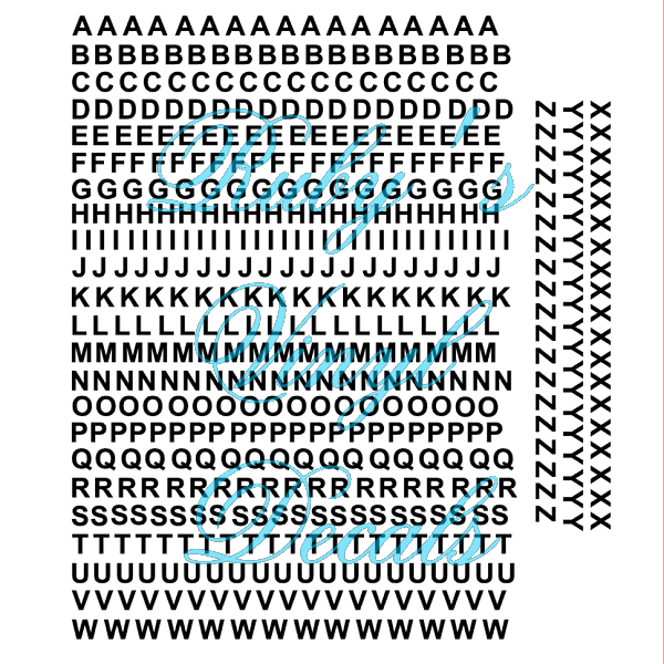 Arial Capitals