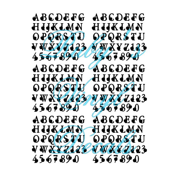 Letters With Apples Capitals