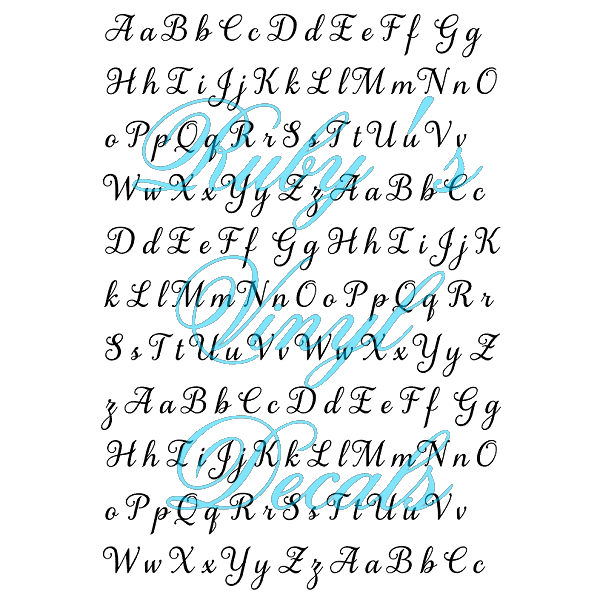 Samantha Italic Letters
